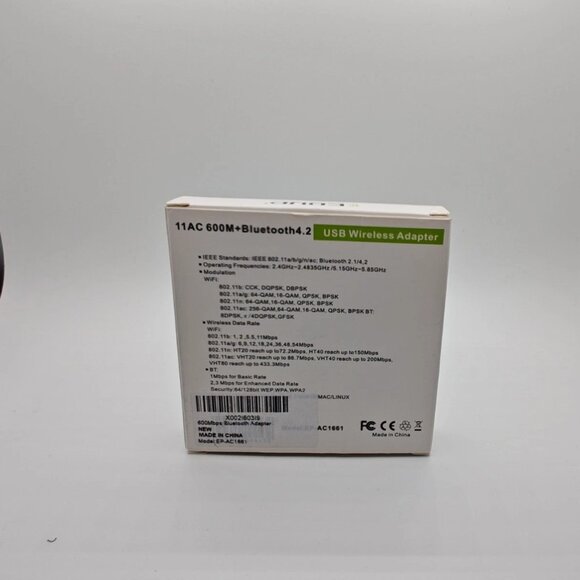 EDUP AC600M USB Wifi Adapter for PC, Wireless USB Network Adapters Dual Band 2.4 - Picture 2 of 4